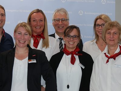 Gruppenfoto Elternabend Arbeitsagentur