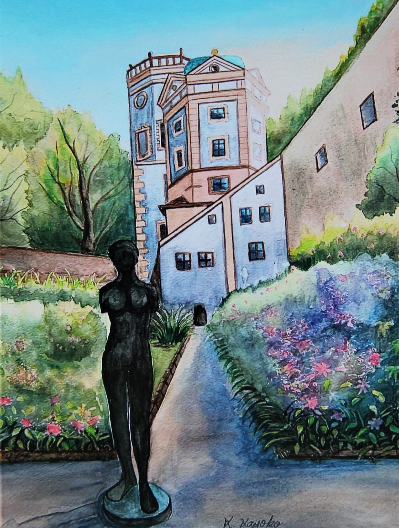 Kastenturm_Aquarell_3