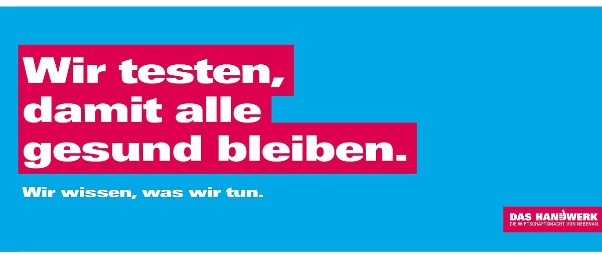 Wir testen, damit alle gesund bleiben