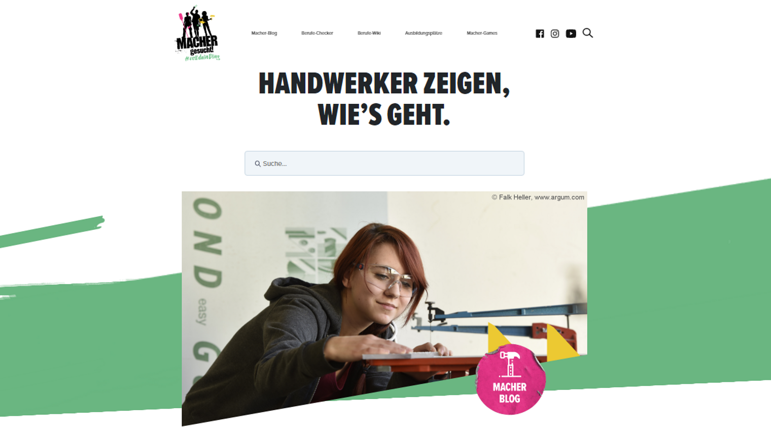 Macher gesucht - Homepage