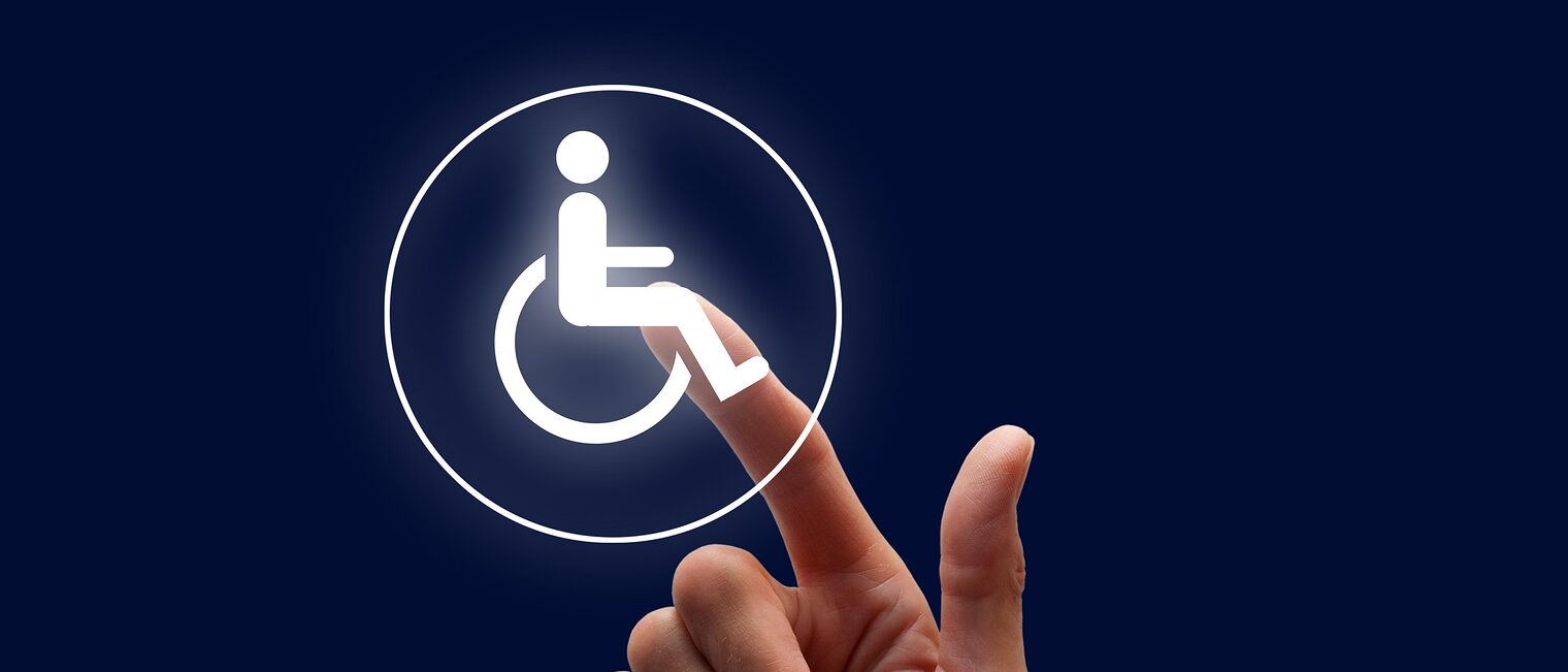 Hand(zeichen), körperbehindert, behindertenfreundlich, behindertengerecht, touch screen, berührung, rollstuhl, 