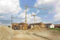 Baustelle mit Kran - Titelbild