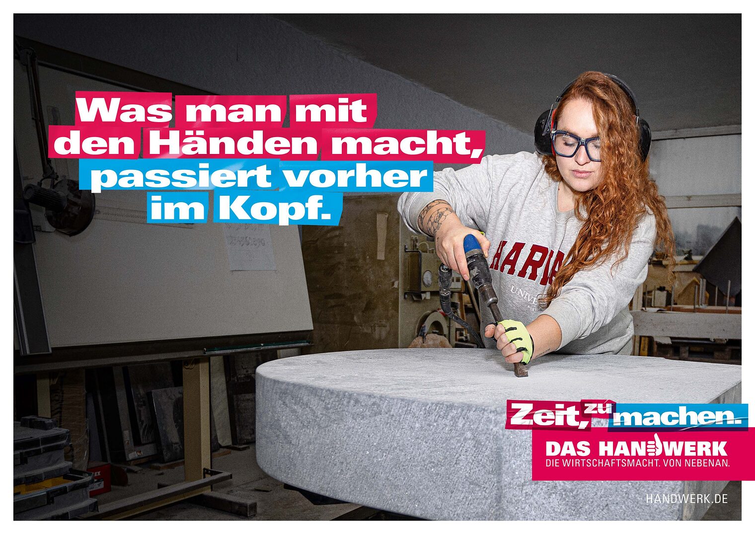Imagekampagne - Zeit zu machen Kopf
