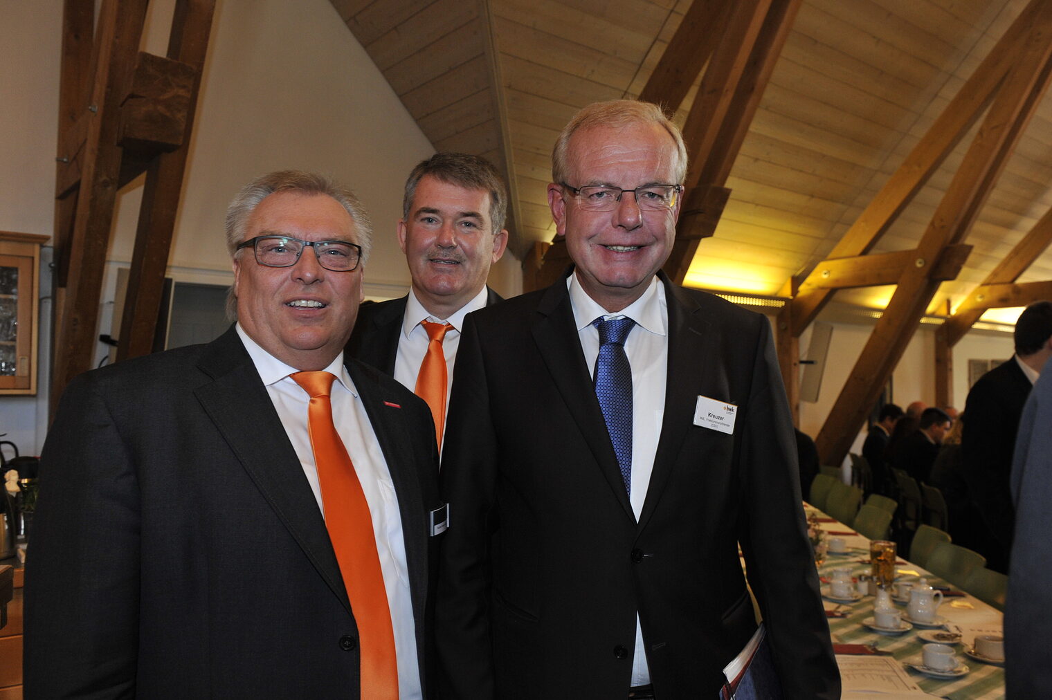 Hans-Peter Rauch, Ulrich Wagner und Thomas Kreuzer, Fraktionsvorsitzender CSU