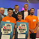 Die Sieger von "Macher gesucht! XTREME" 2015,Nicolai Pest (16) vom Nachwuchs der Augsburger Panther und Alexander Kerkez (15) von der Mittelschule Ridlerstraße in München.