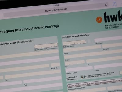 Lehrvertrag Online