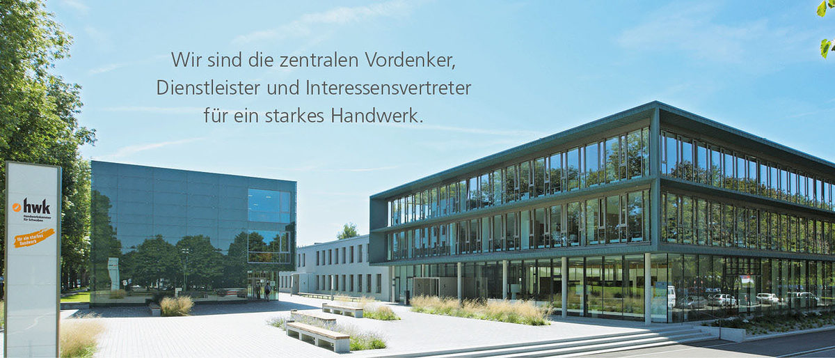 Platz des Handwerks + Slogan ohne Radler