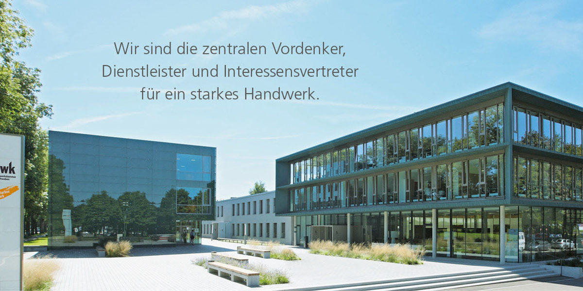 Platz des Handwerks + Slogan ohne Radler