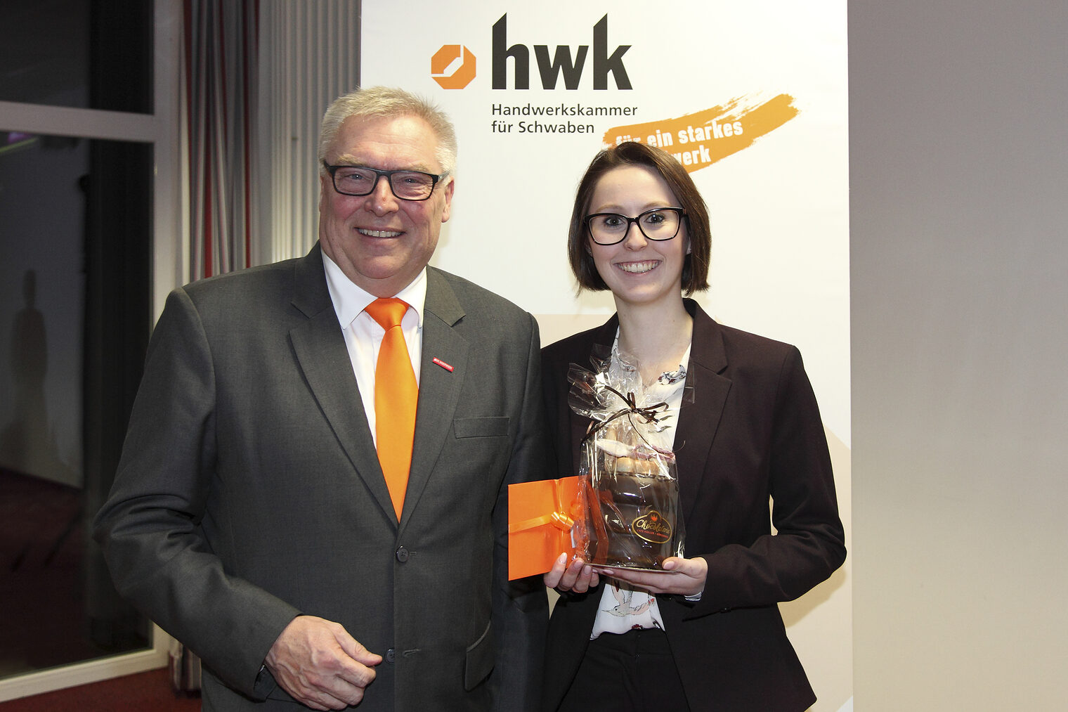 Hans-Peter Rauch (Präsident HWK Schwaben), Lena Breyer 