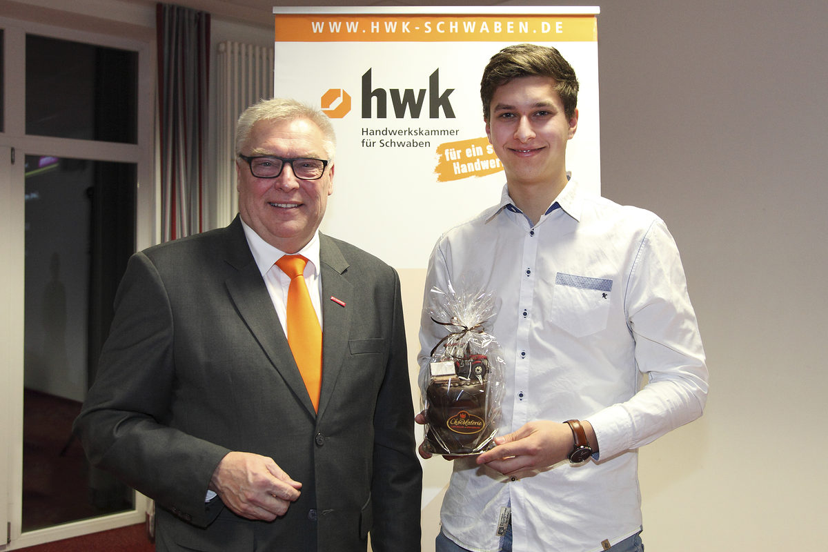 Hans-Peter Rauch (Präsident HWK Schwaben), Niklas Mayr Hans-Peter Rauch (Präsident HWK Schwaben), Niklas Mayr