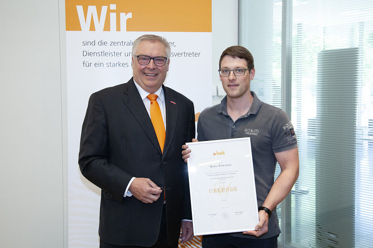 Hans-Peter Rauch und Markus Winkelhöfer, Anlagenmechaniker, Installateur- und Heizungsbauermeister