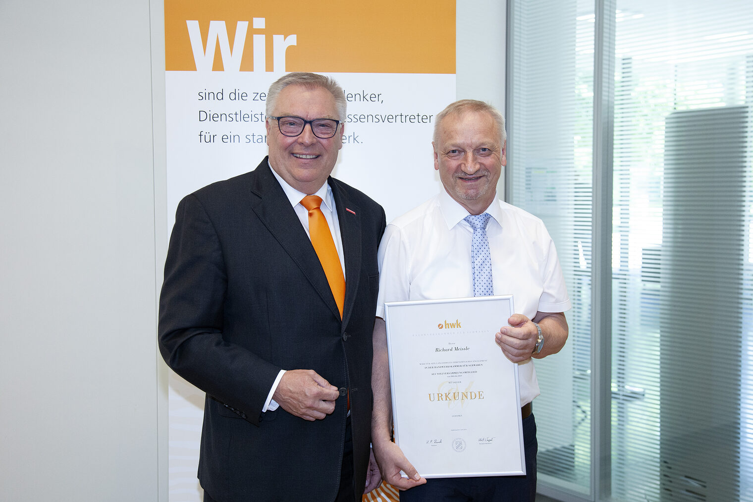 Hans-Peter Rauch und Richard Meissle, Metallbauermeister Hans-Peter Rauch und Richard Meissle, Metallbauermeister