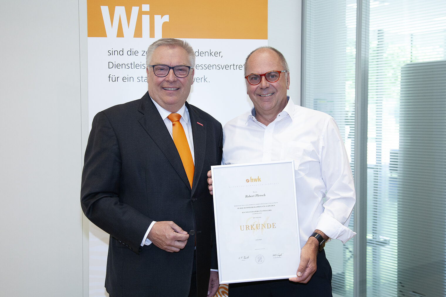 Hans-Peter Rauch und Robert Plersch, Schlossermeister Hans-Peter Rauch und Robert Plersch, Schlossermeister